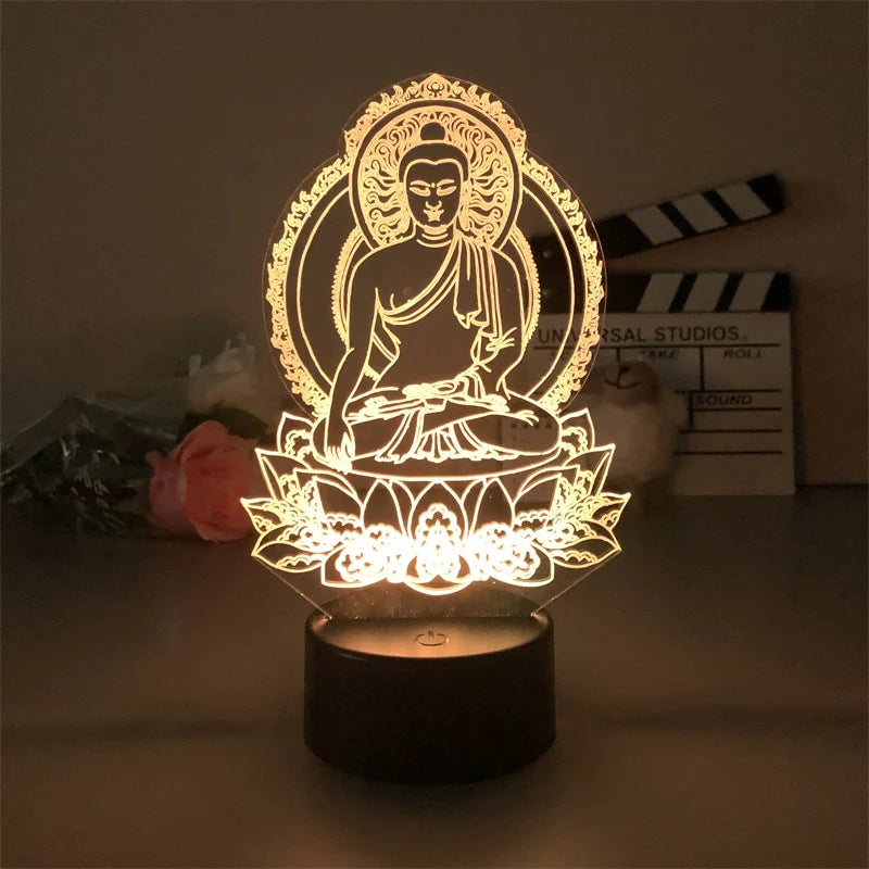 Lampe De Chevet Dalaï Lama Décoration Spirituel Meditation Yoga