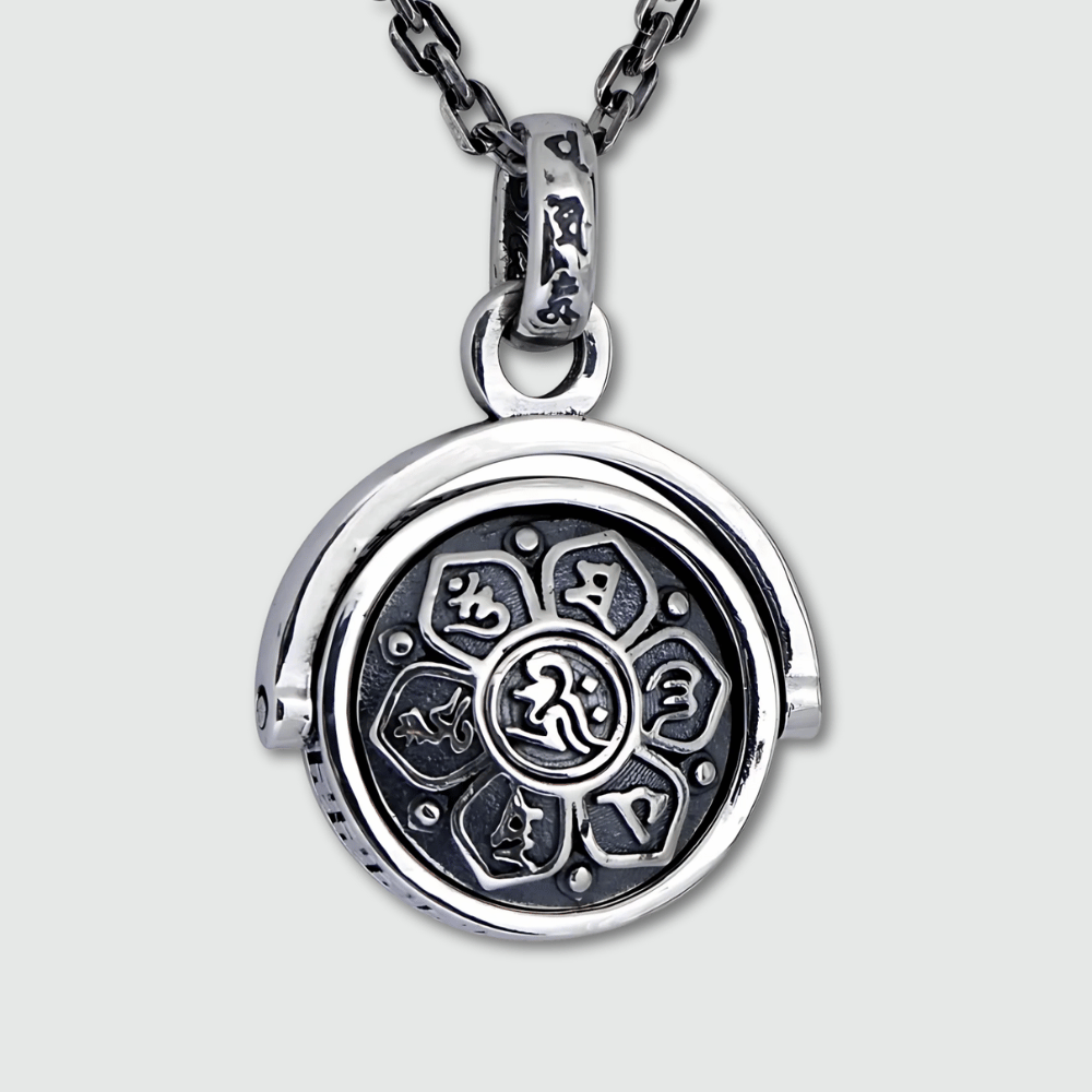Amulette Bouddhiste 6 Mantras Rotative