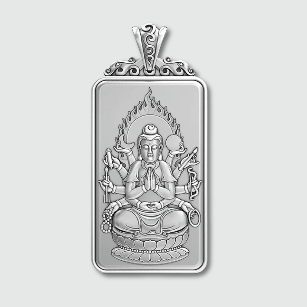 Amulette Bouddhiste en Argent