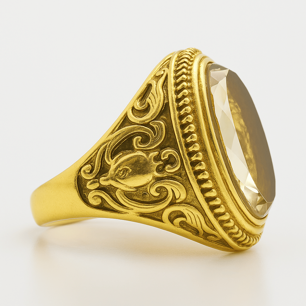 Thailändischer goldener Buddha-Ring