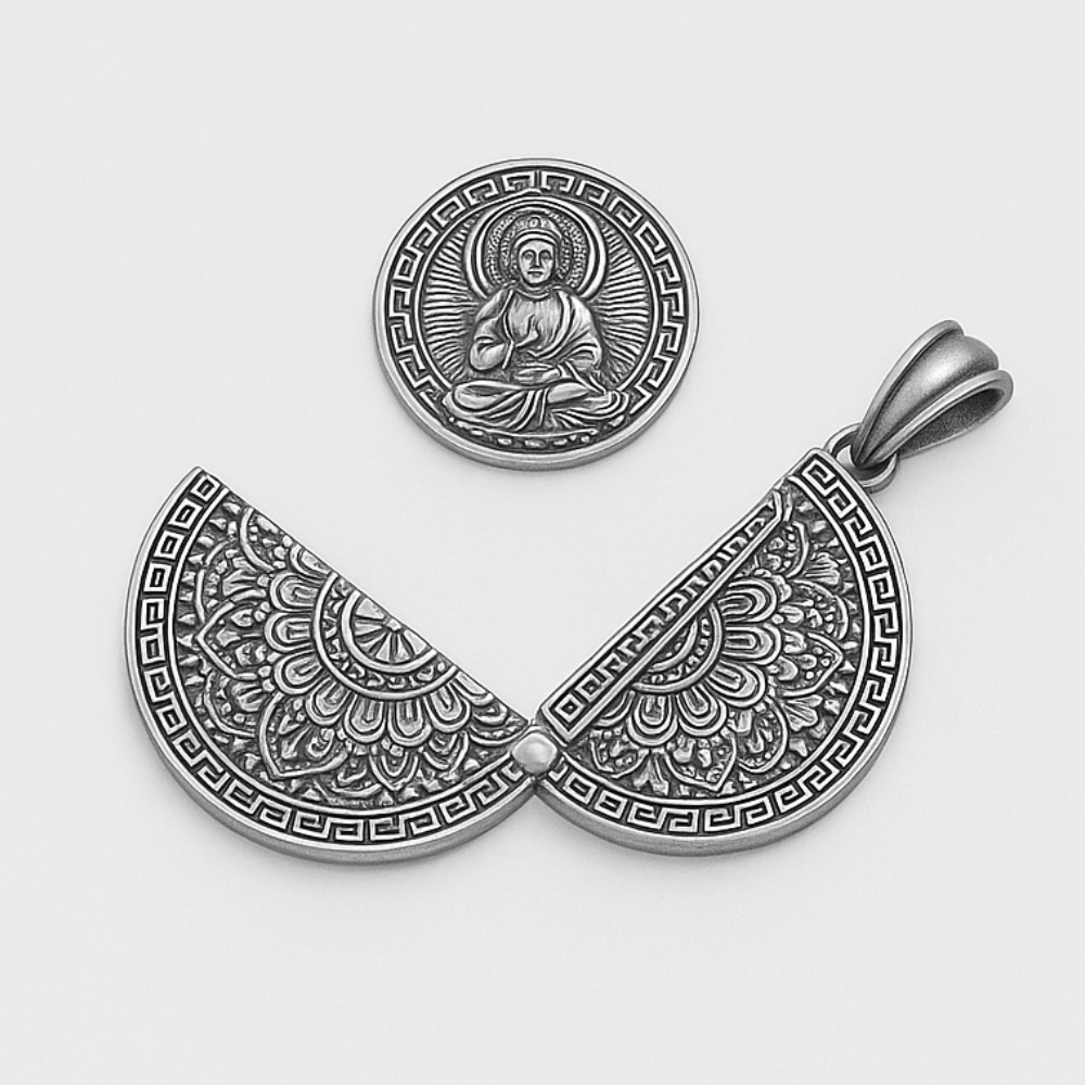 Buddha-Mantra-Amulett-Anhänger