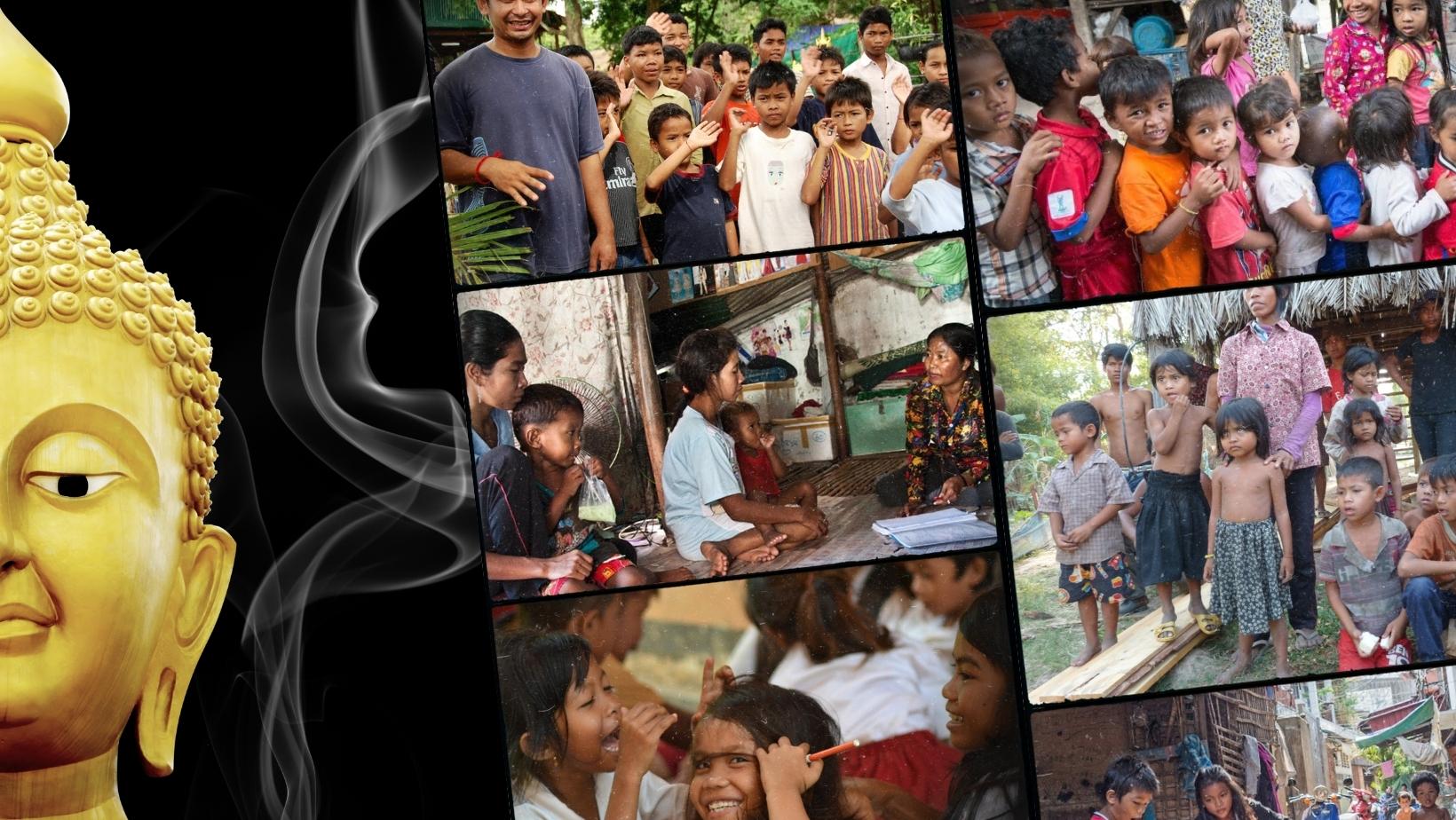 Bouddha Bouddhisme, mission humanitaire dans 6 pays d'Asie