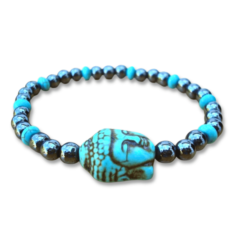 Bracelet Bouddha tibétain Pierre Turquoise