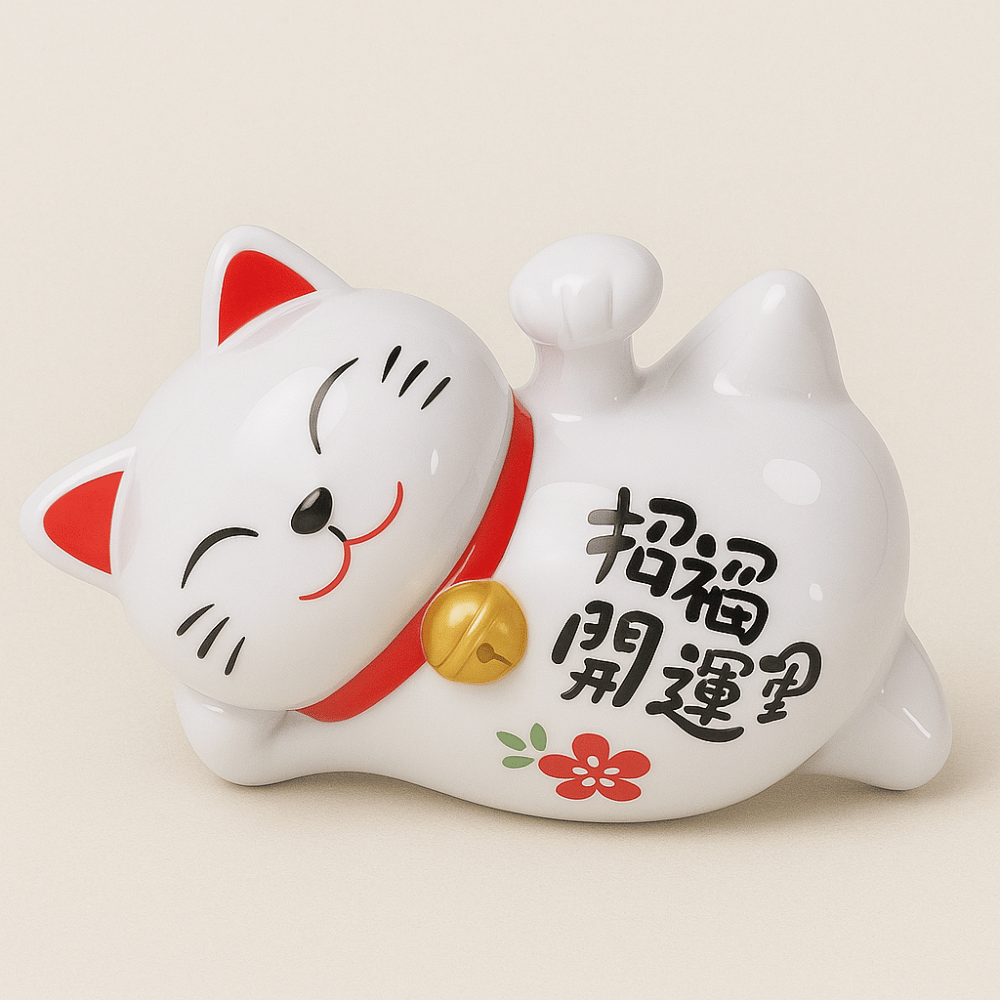 Chat Porte-Bonheur Maneki Neko Solaire