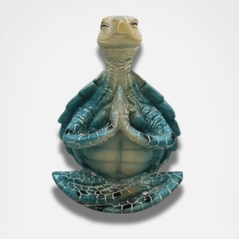 Figura de tortuga marina de meditación