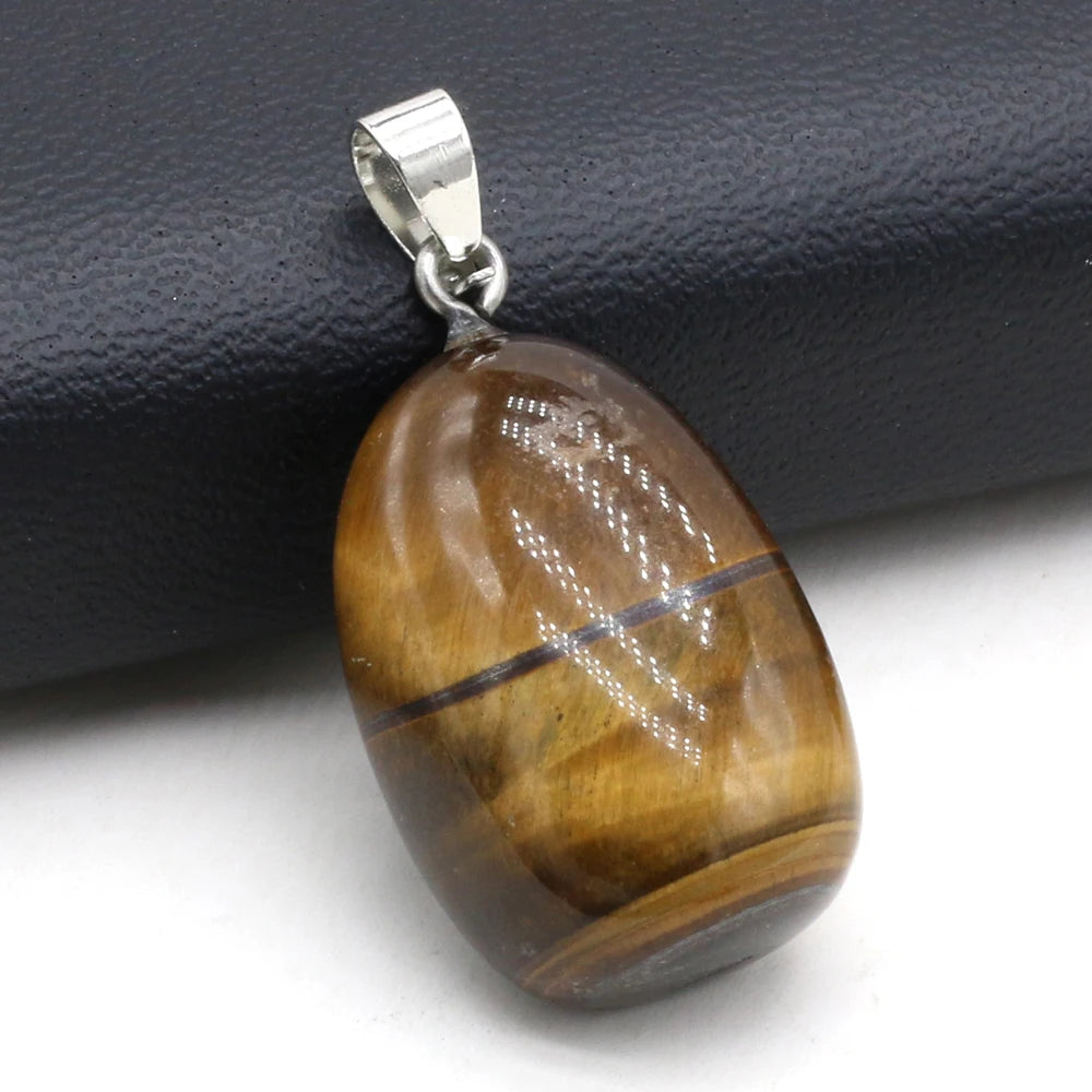 Collier en Pierres Naturelles Oeil de Tigre Rond