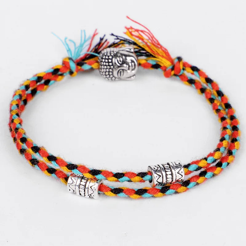 Gewebtes Buddha-Kopf-Armband