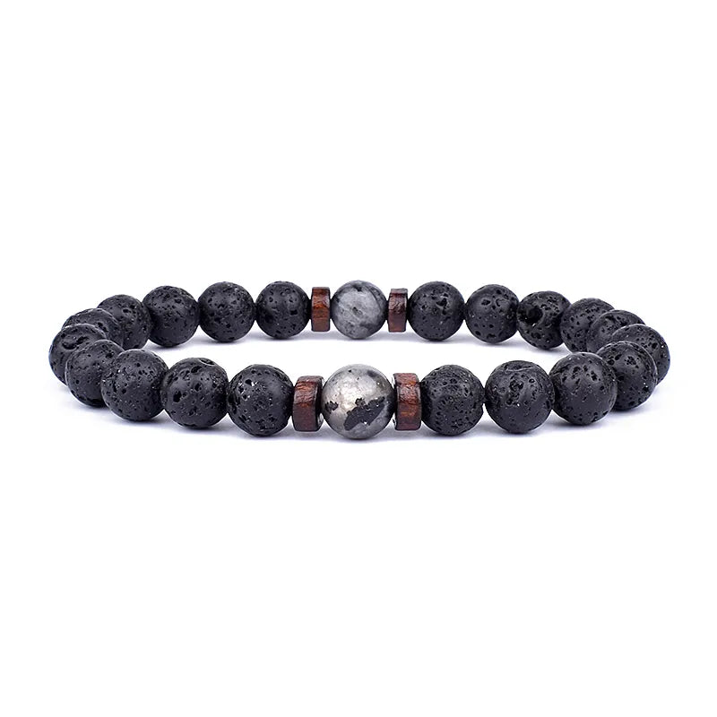Bracelet en pierre de Lave