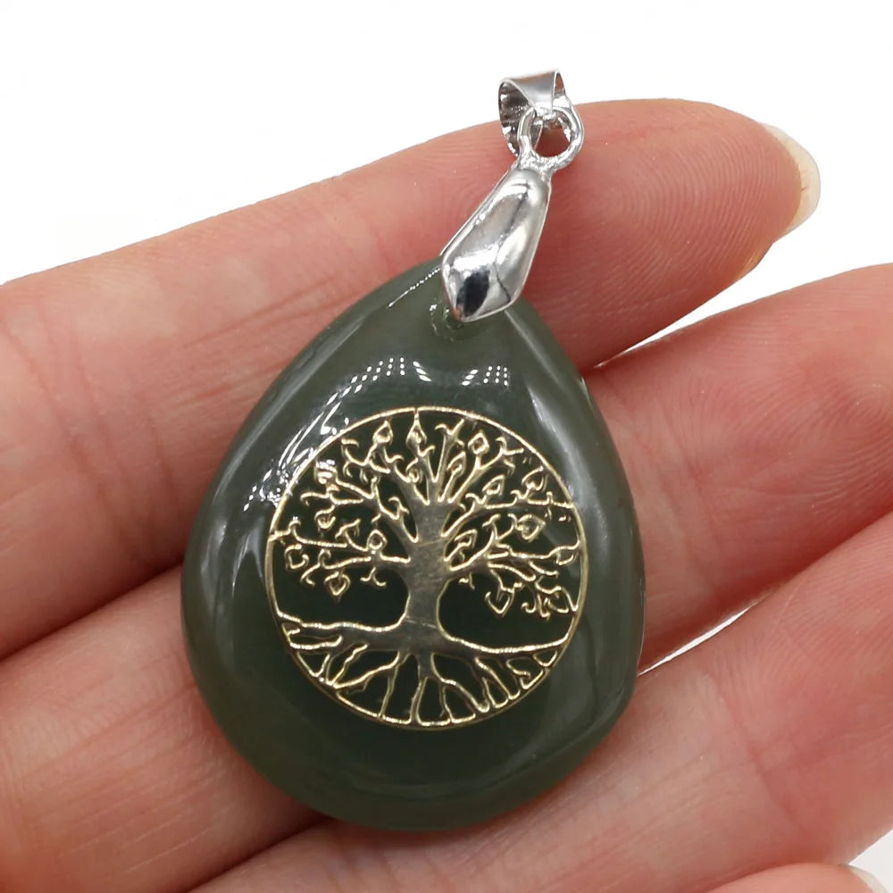 Arbre de Vie Pendentif Sur Pierre