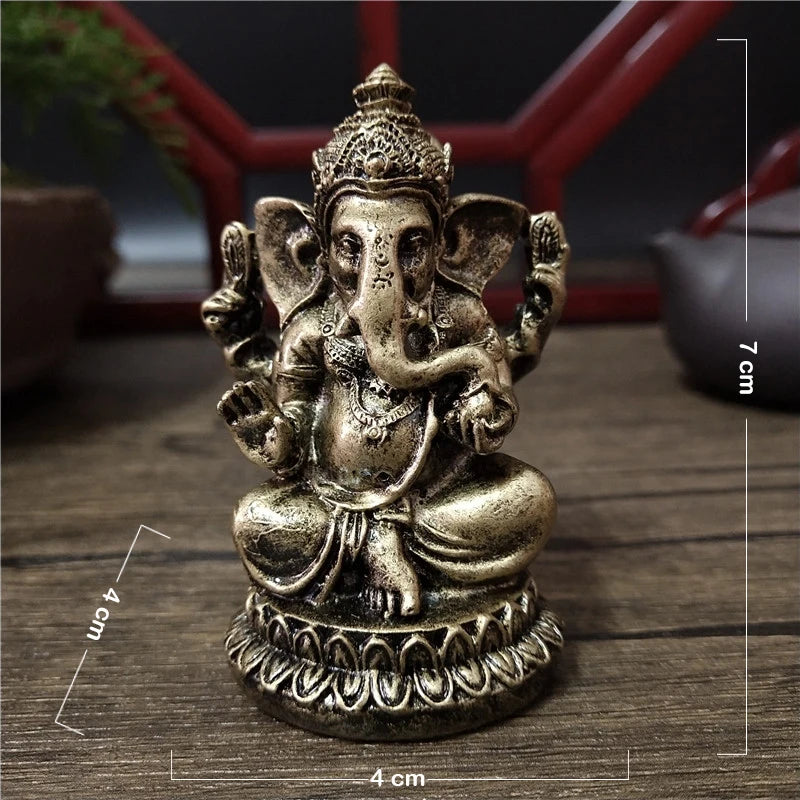 Statuette de Ganesh Assis sur Lotus