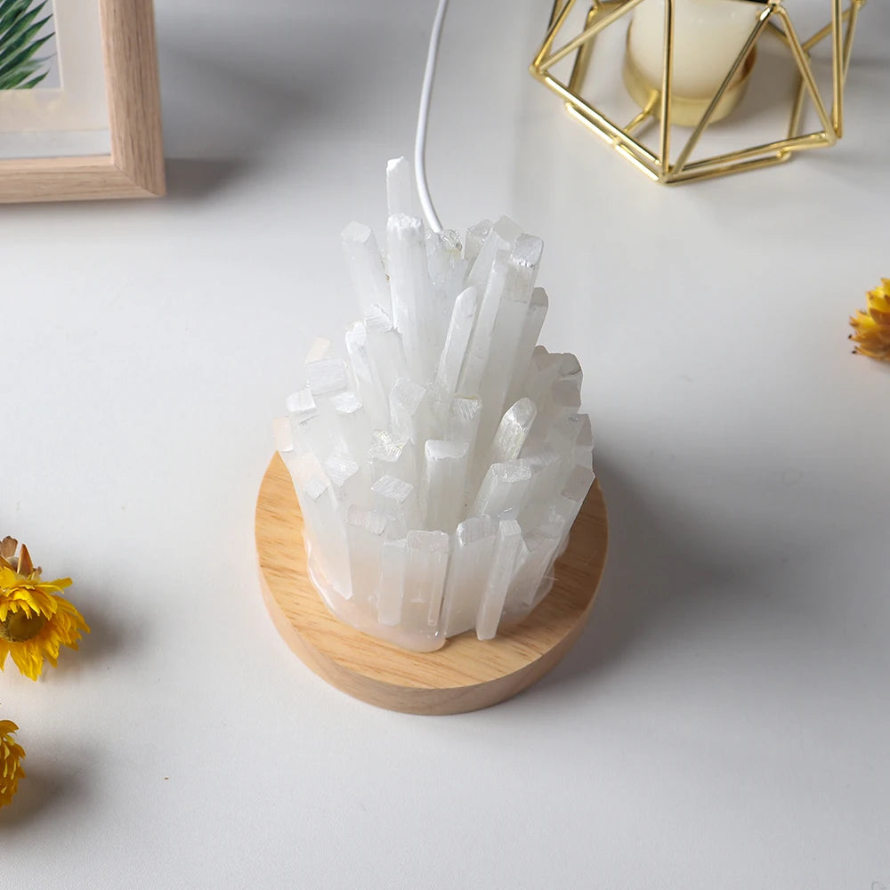 Lampe de Sélénite Blanche