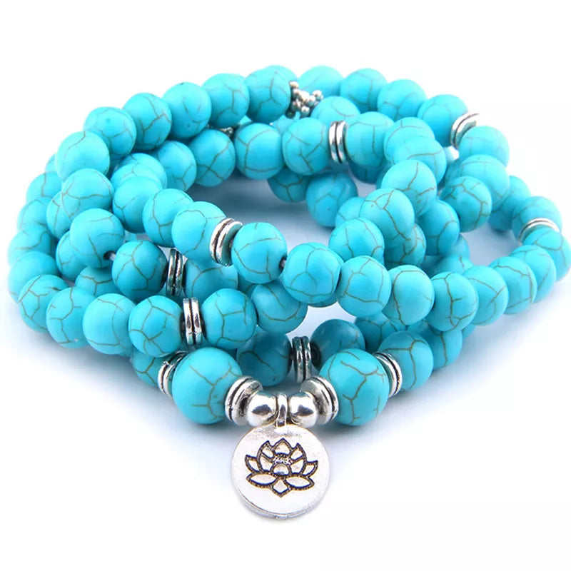Mala Tibétain Turquoise