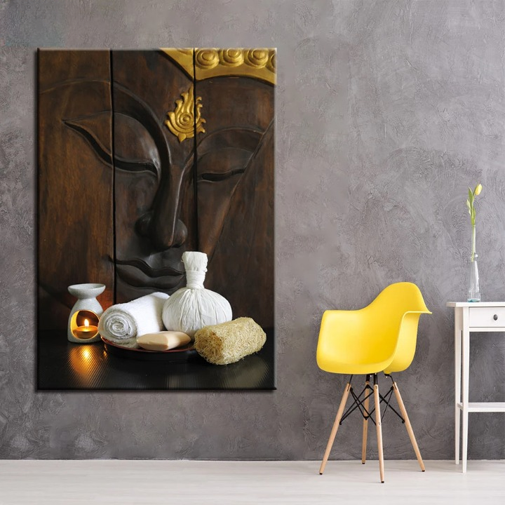 Tableau Bouddha en Bois