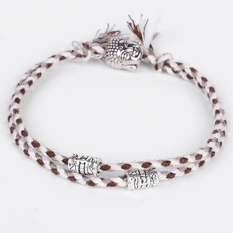 Bracelet Tête de Bouddha Tissés