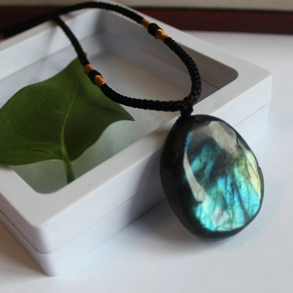 Collier Pierre Labradorite Rond