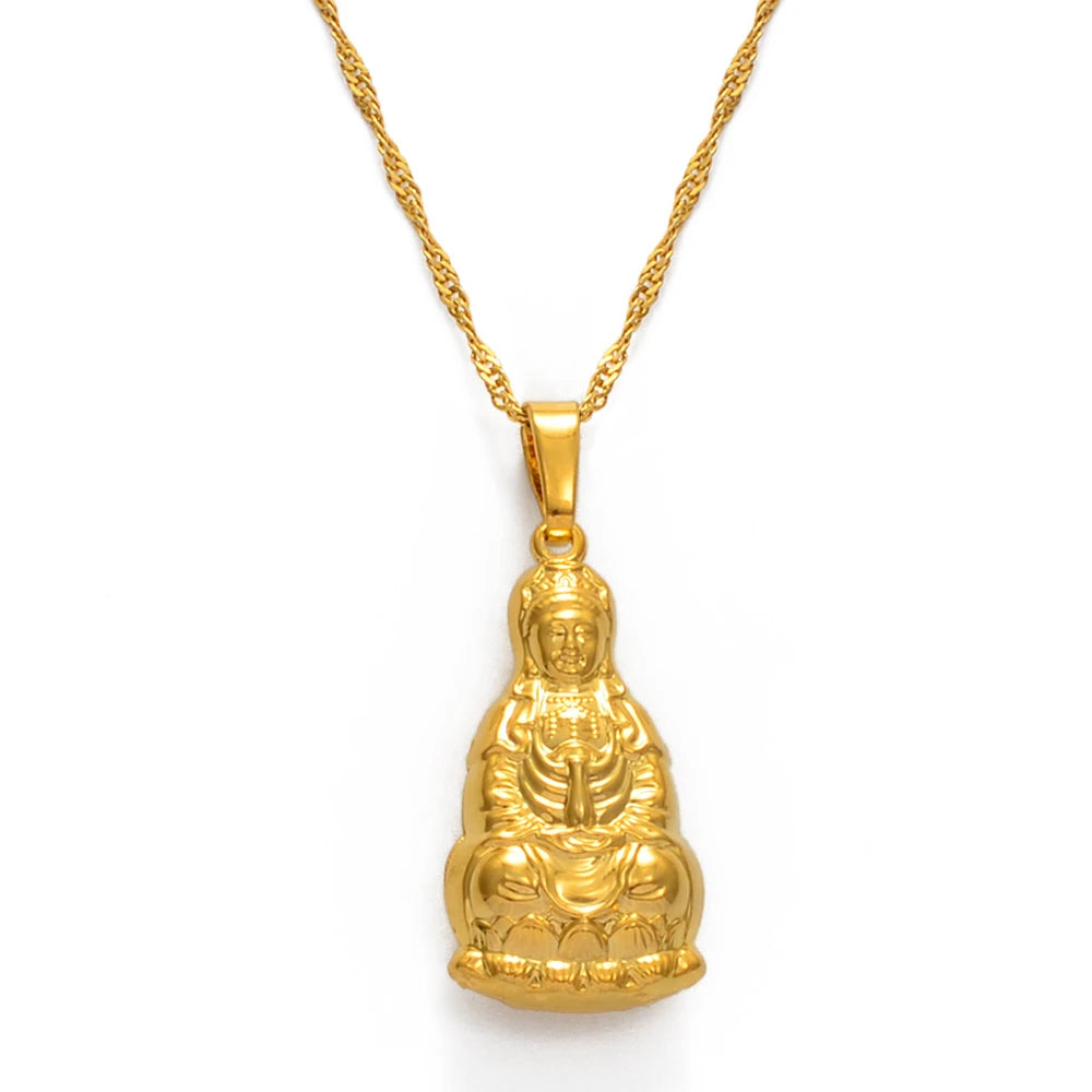 Vergoldeter Buddha-Anhänger