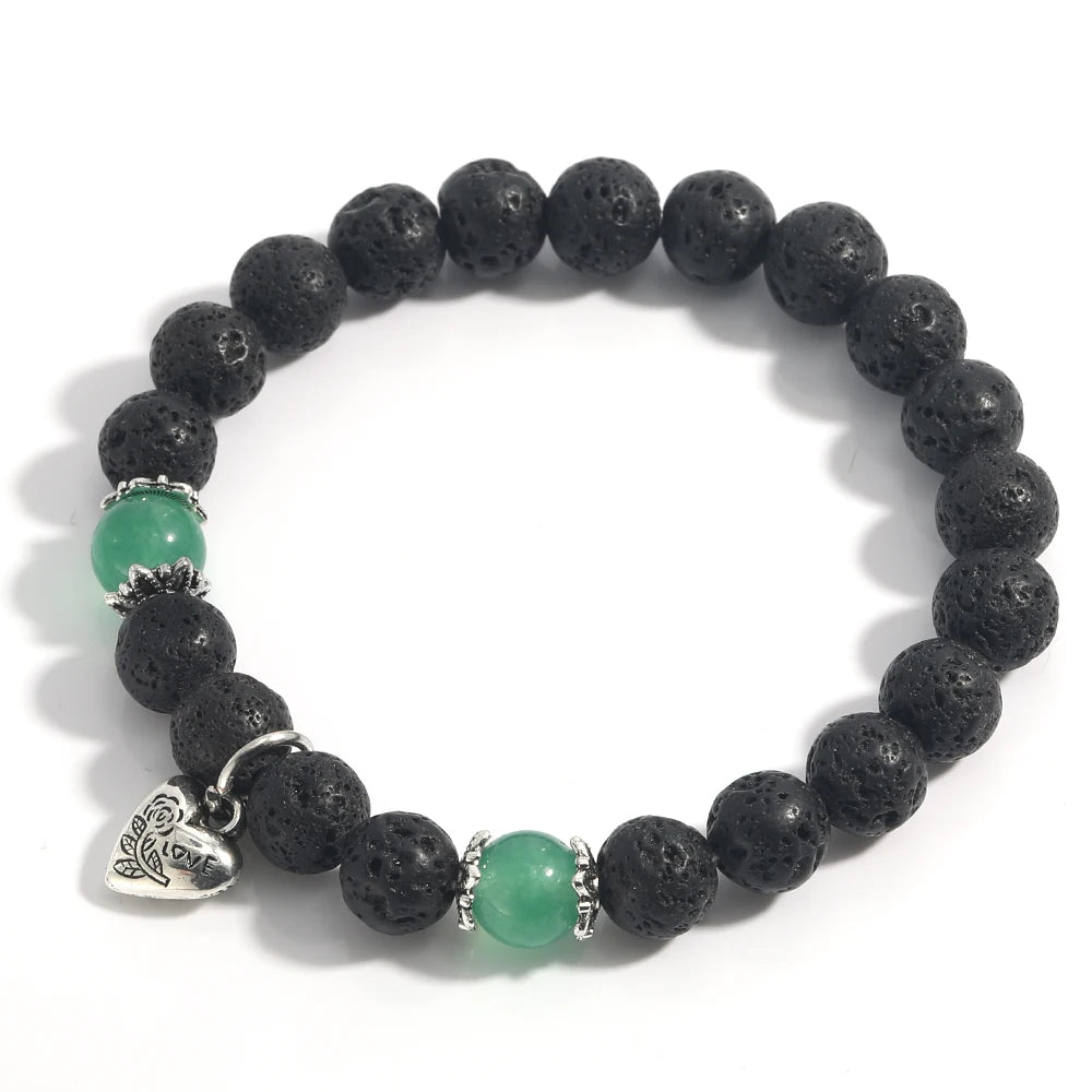 Bracelet Tibétain Graine de Bodhi Cœur Pour Femme