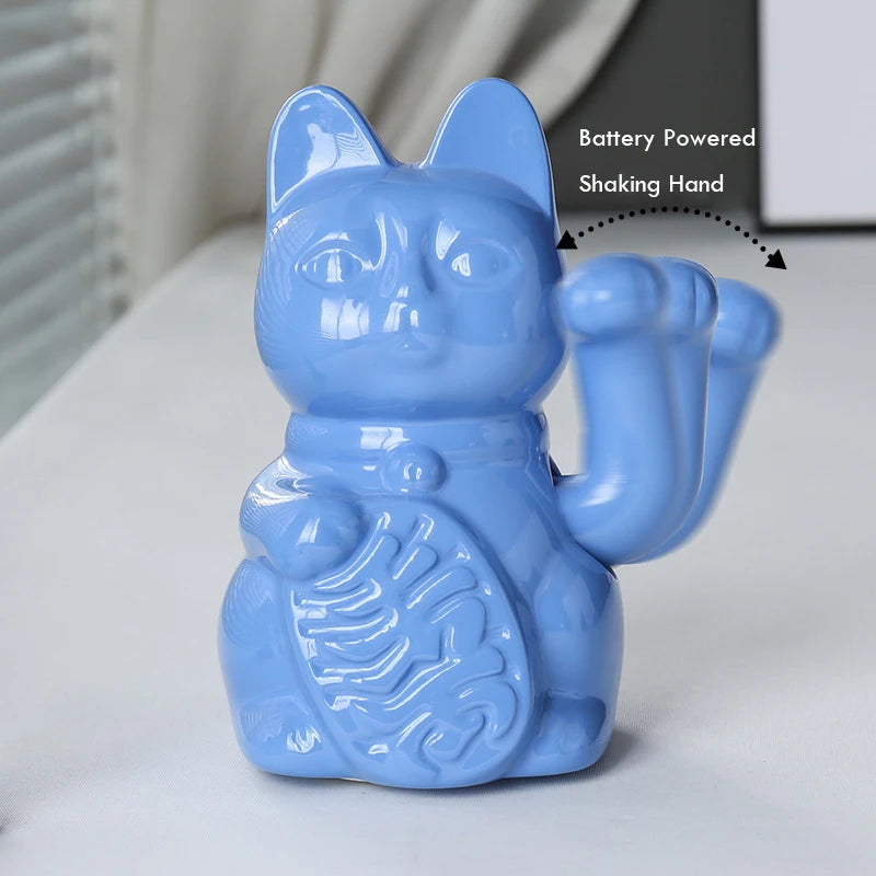 Chat Porte-Bonheur Maneki Neko en Céramique