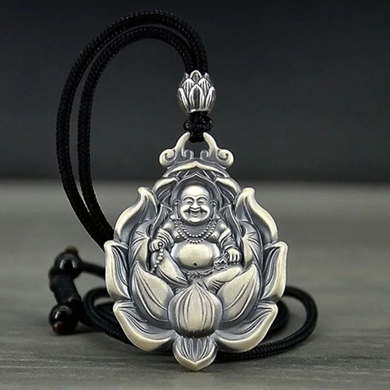 Buddhistischer Amulett-Anhänger aus Silber