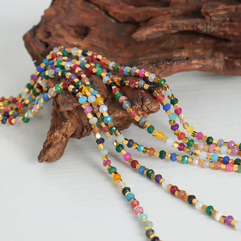 Collier pierres Fines Multicolores