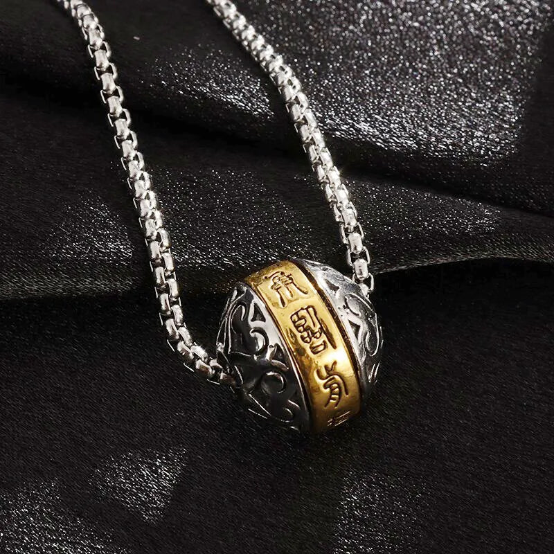 Pendentif Bouddhiste Om Rotatif