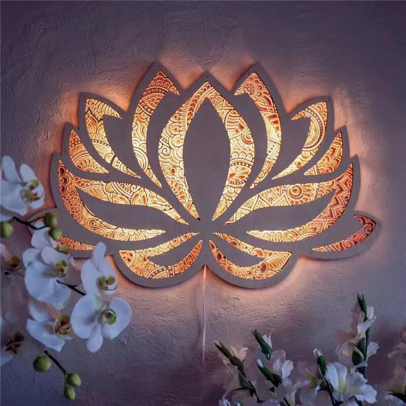 Lotus-Wandlampe