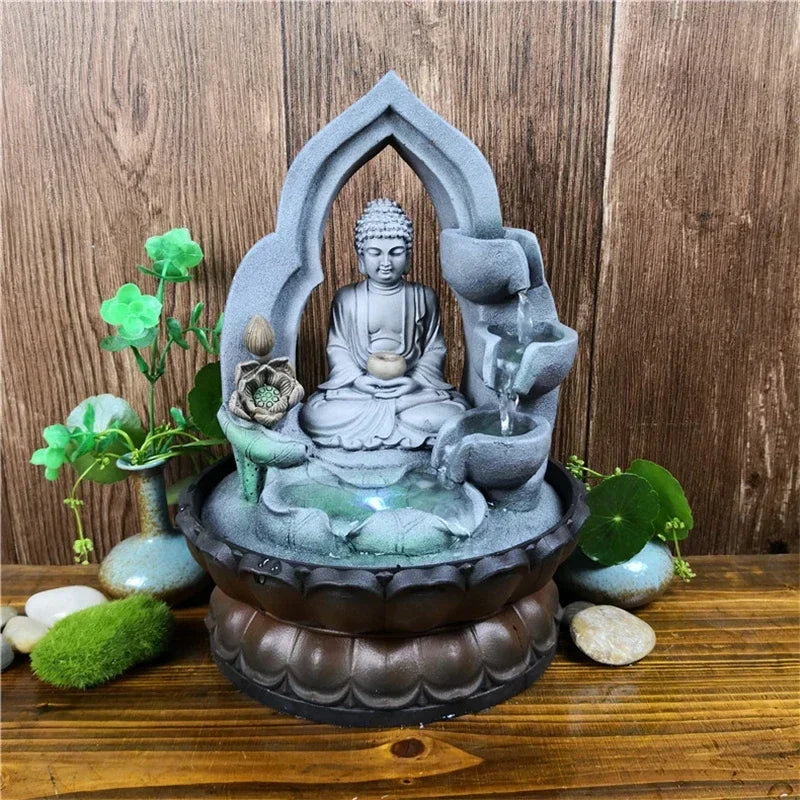 Fontaine Intérieur Zen Temple Bouddhiste
