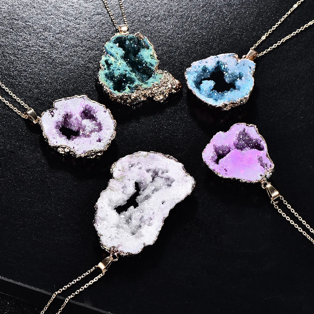 Collier en Pierre Agate Brute