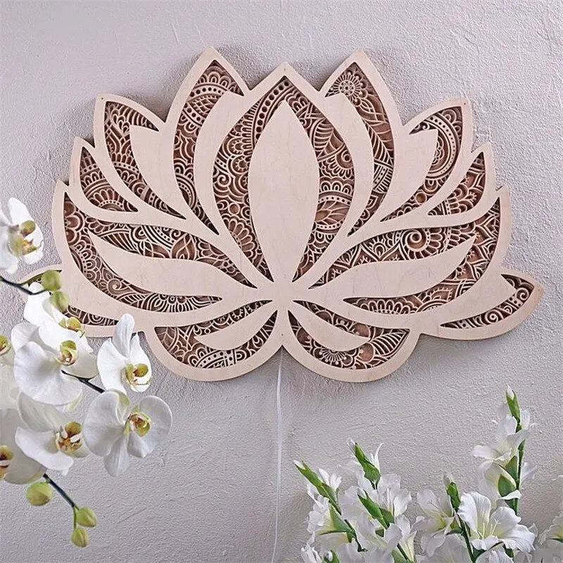 Lotus-Wandlampe