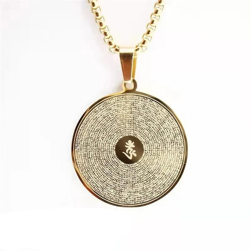 Om buddhistisches Amulett