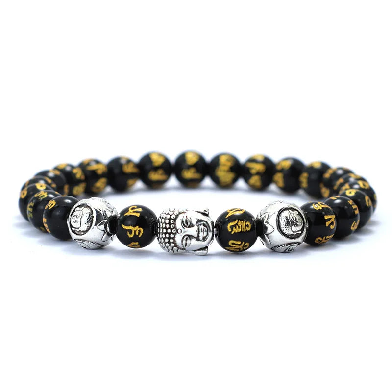 Bracelet Perle Bouddha Om Mani Padme Hum