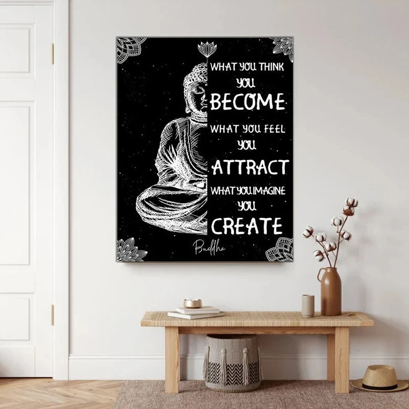 Poster Bouddha Zen "Citation"