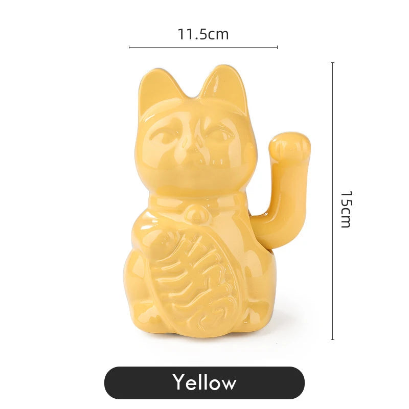 Chat Porte-Bonheur Maneki Neko en Céramique