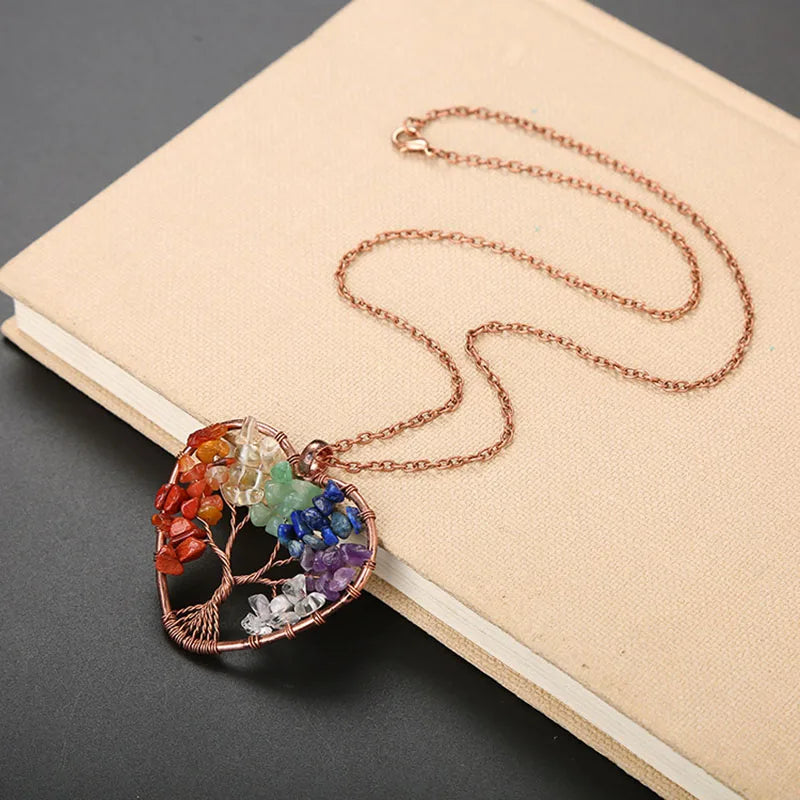 Pendentif Arbre de Vie en Pierre Naturelle