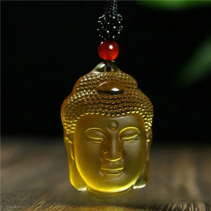 Citrin-Buddha-Anhänger