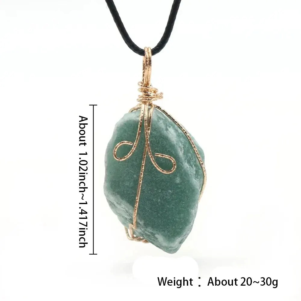 Collier en Pierres Cristal Jaune