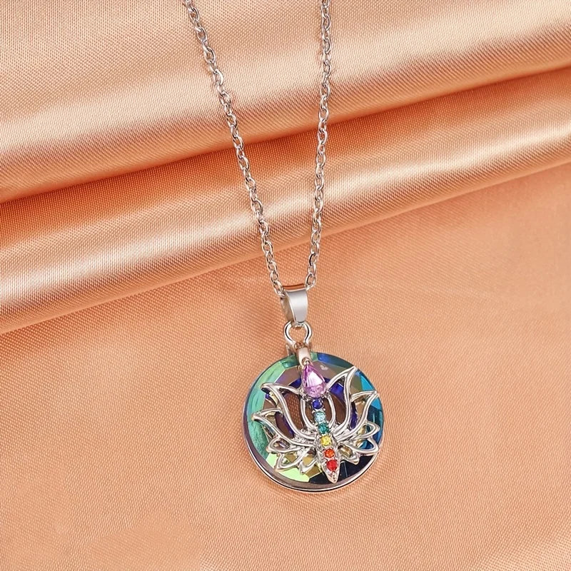 Collier Pendentif 7 Chakras Femme
