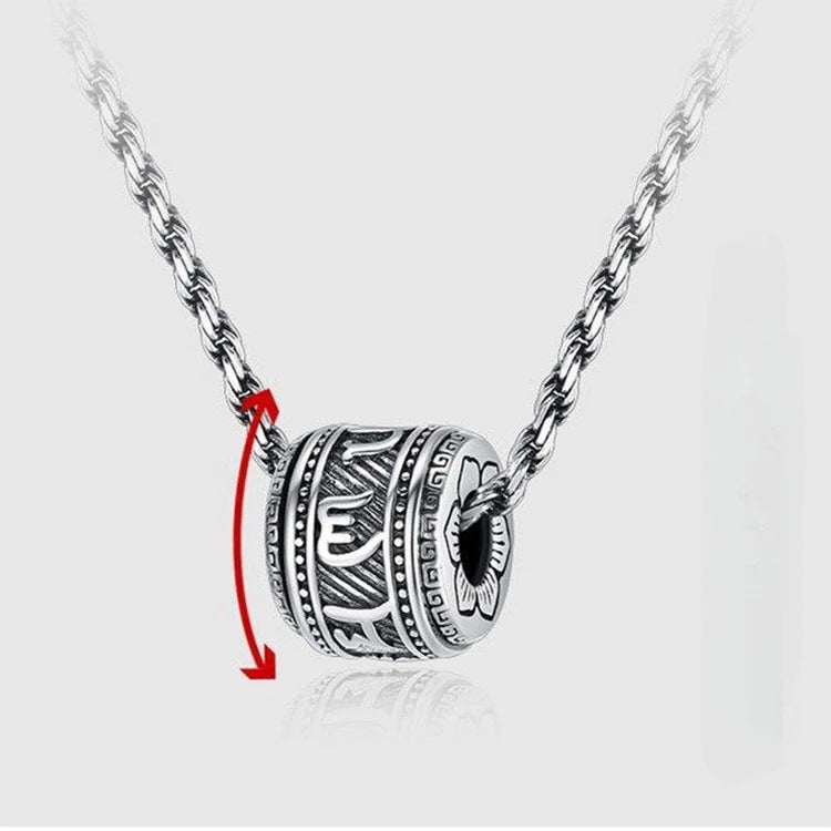 Om Mani Padme Hum Drehbarer Anhänger