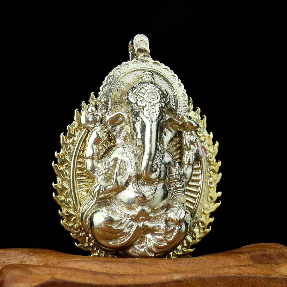 Amulette Bouddhiste Ganesh en Cuivre