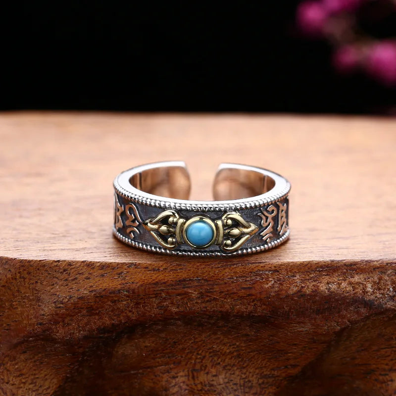 Bague Tibetaine en Argent