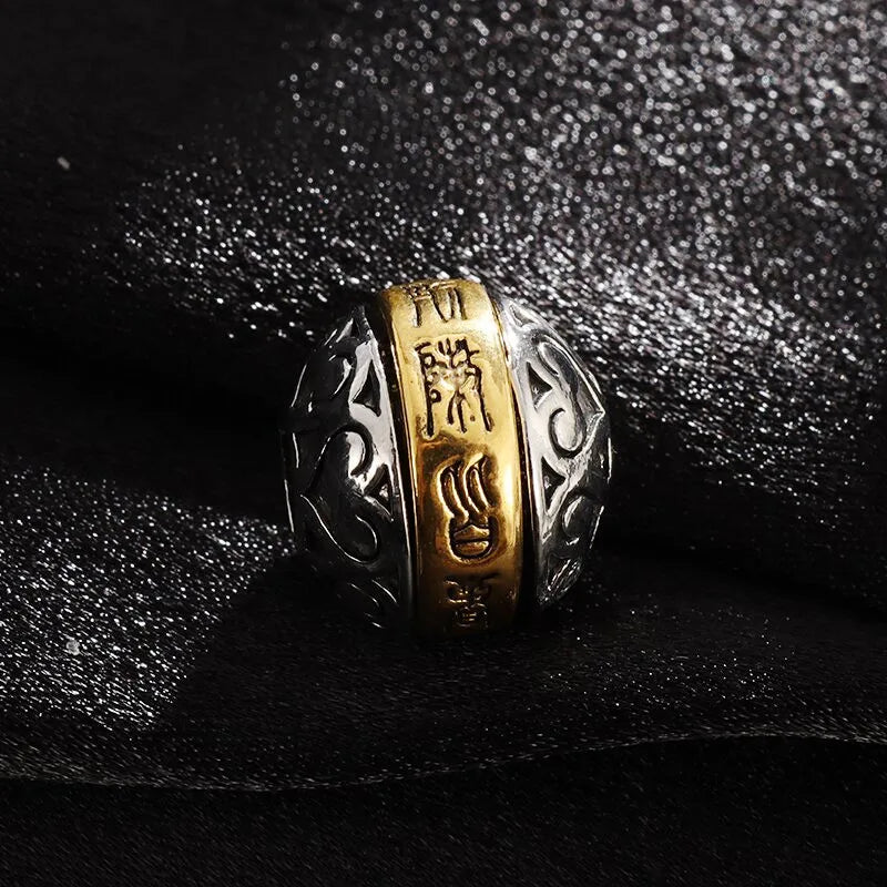 Pendentif Bouddhiste Om Rotatif