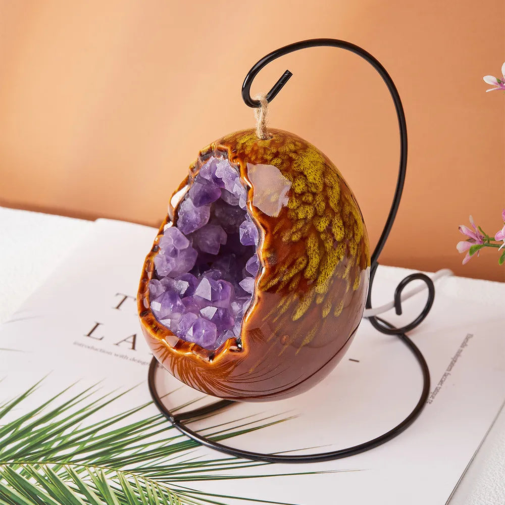 Lampe Oeuf en Améthyste