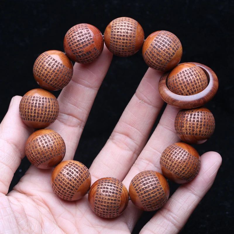 Bracelet Tibetain Perle Bois Homme
