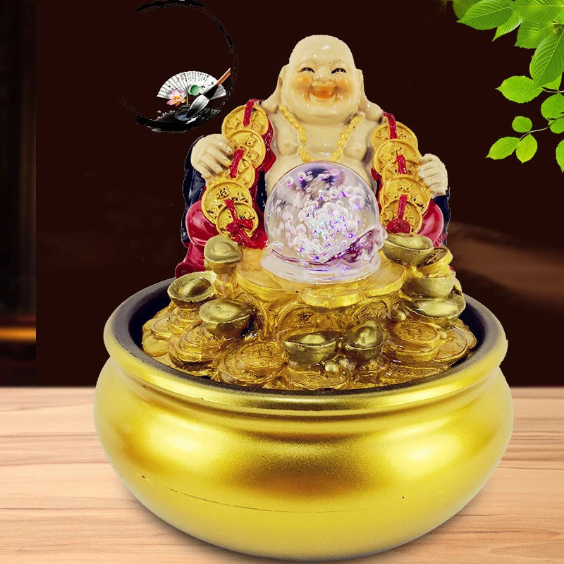 Fontaine Zen Feng Shui Dorée