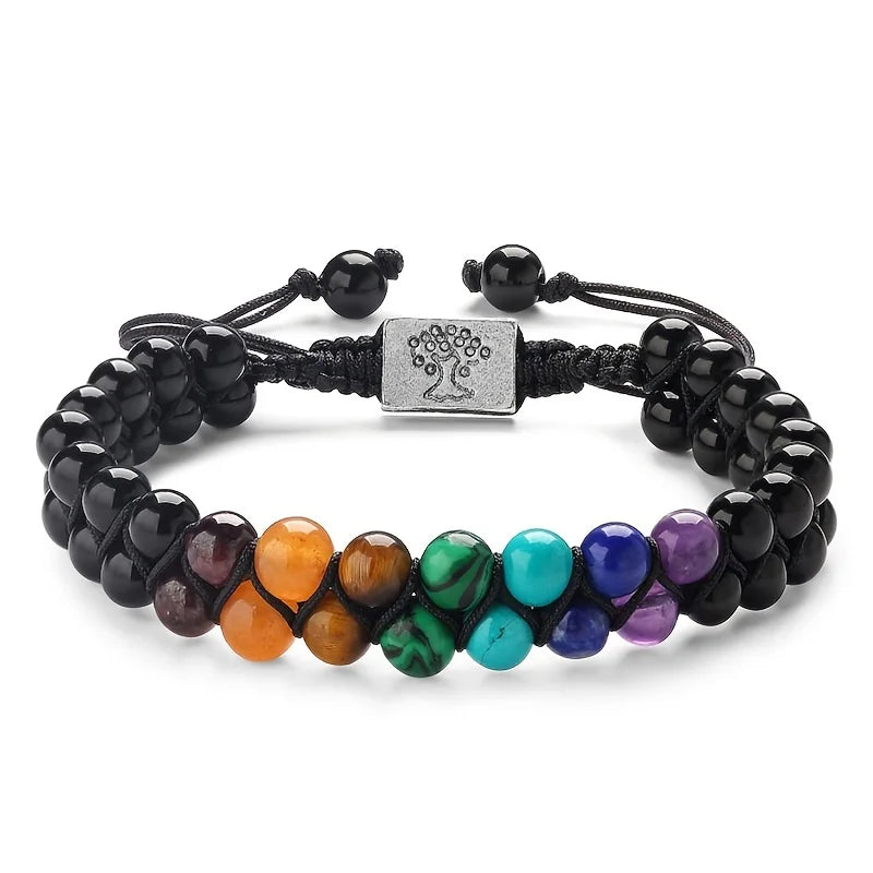 7-Chakra-Doppelbaum-des-Lebens-Armband