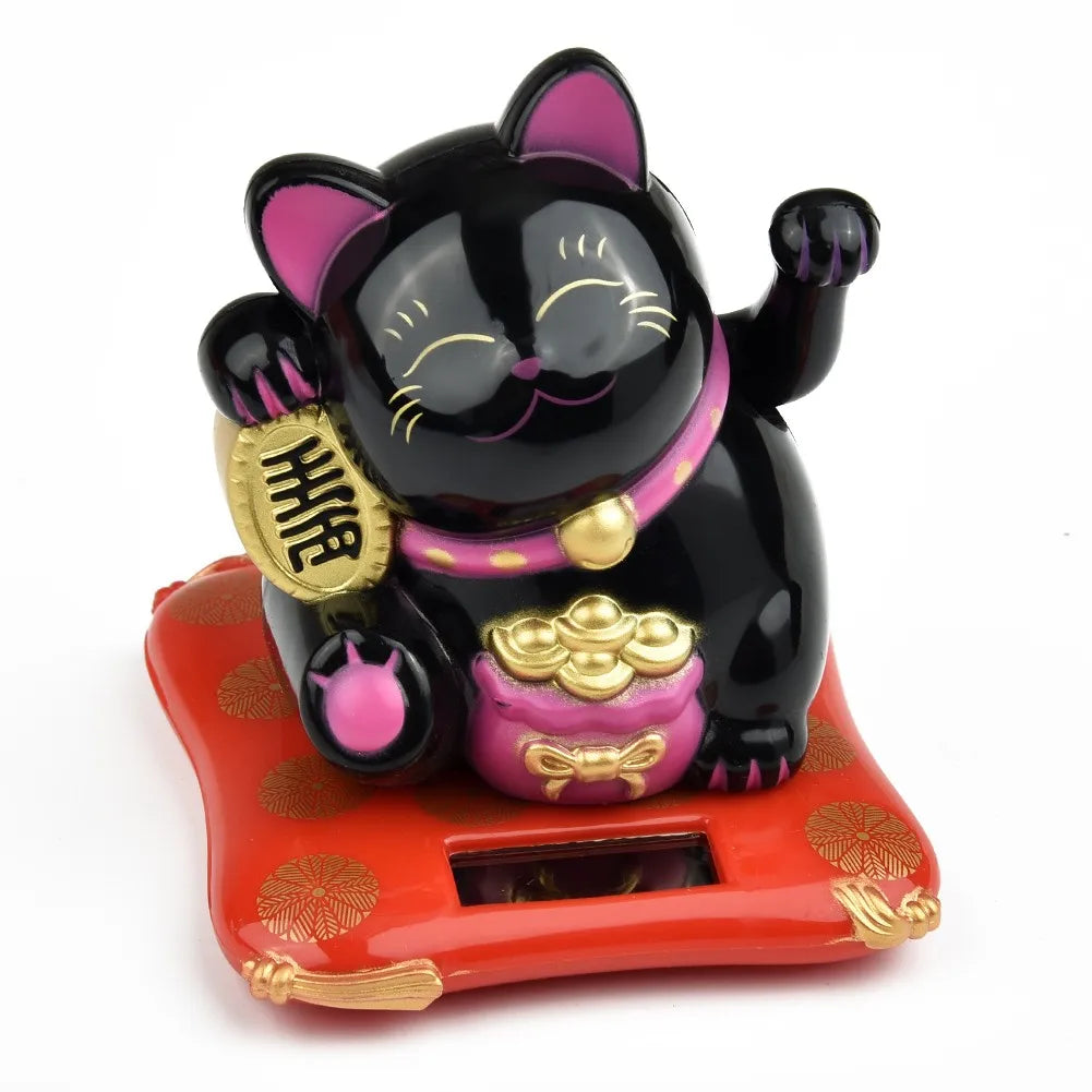 Chat Porte-Bonheur Maneki Neko Solaire