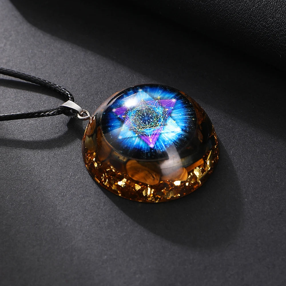 Pendentif D’Orgonite en Pierre de Cristal