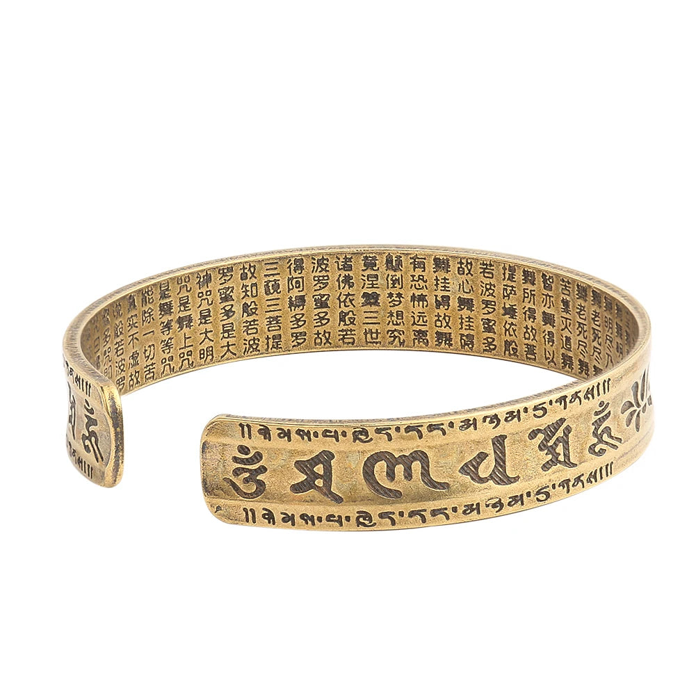 Bracelet Cuivre Tibétain Lotus