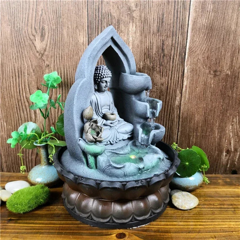 Fontaine Intérieur Zen Temple Bouddhiste