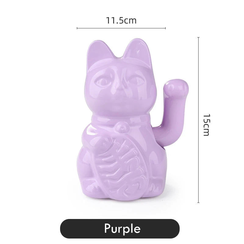Chat Porte-Bonheur Maneki Neko en Céramique